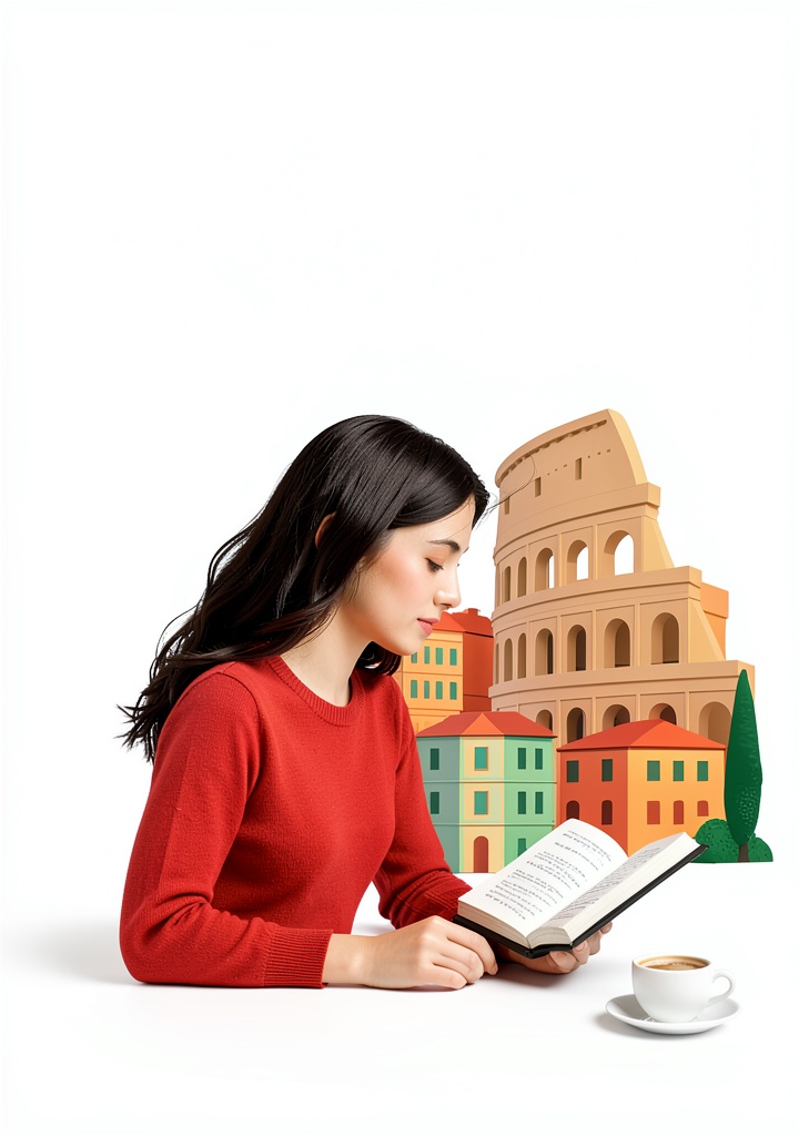 Installing Italian Study Guide Natural Immersion Kindle Edition 154‑Page Revision on a wooden desk