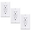 AIDA GFCI Outlet 15A Self-Test Tamper‑Resistant LED White 3‑Pack-0