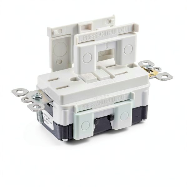 GFCI Outlet Amico 6 Pack 15 Amp Thin Design with LED Indicator, White-3