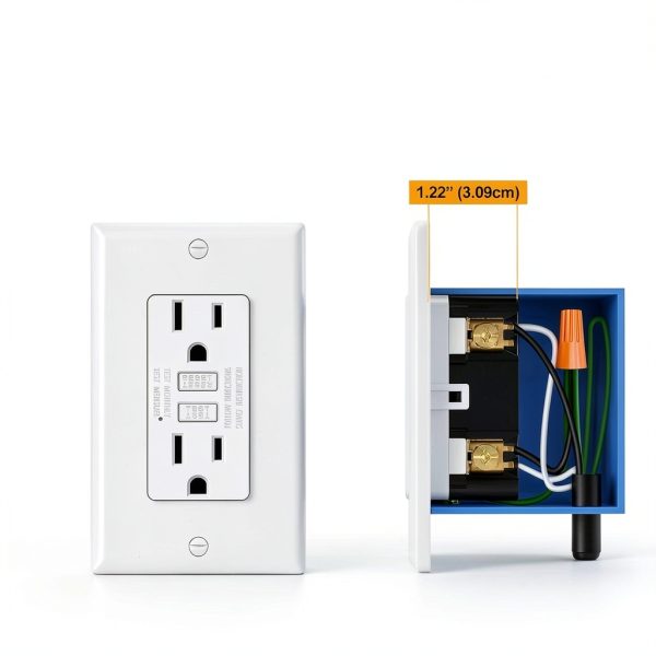 BESTTEN GFCI Outlet 15A Slim Design with LED Indicator – 10 Pack White-3