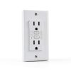 BESTTEN GFCI Outlet 15A Slim Design with LED Indicator – 10 Pack White-5