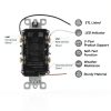 GFCI Outlet Amico 6 Pack 15 Amp Thin Design with LED Indicator, White-6