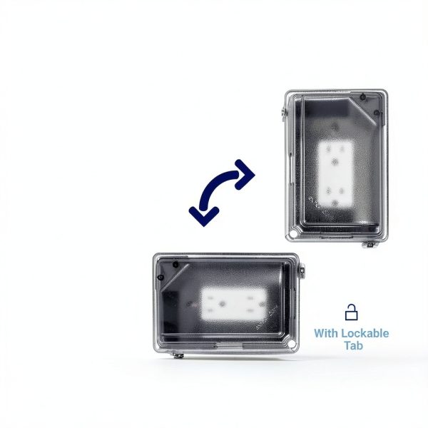 Sigma 16801 Weatherproof Outdoor GFCI Outlet Kit with Lockable Cover-2