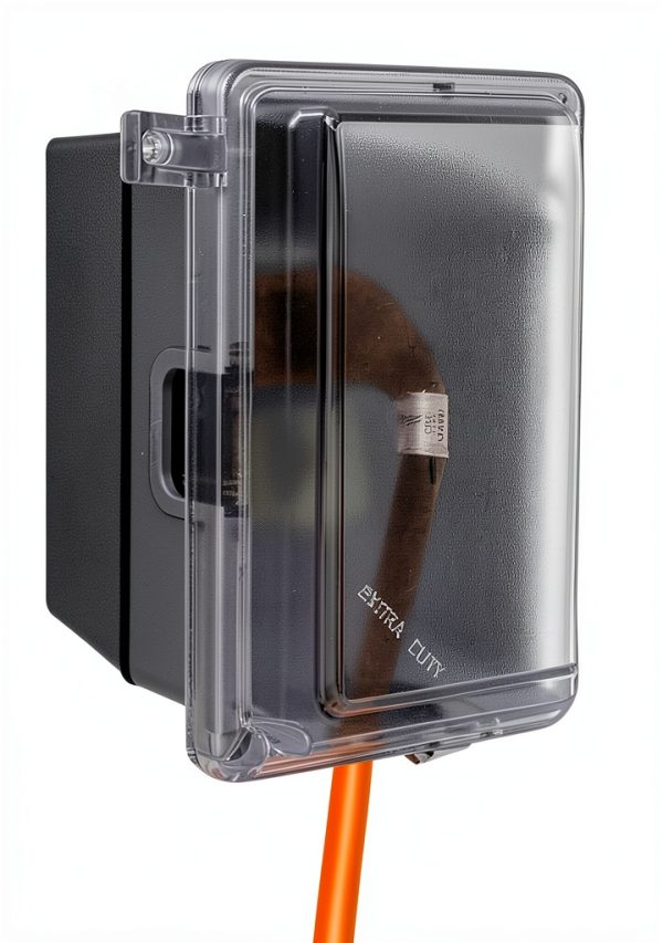 Sigma 16801 Weatherproof Outdoor GFCI Outlet Kit with Lockable Cover-1