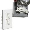 GFCI Outlet ELECTECK 10-Pack 15 Amp WR LED Self-Test Wallplate-5