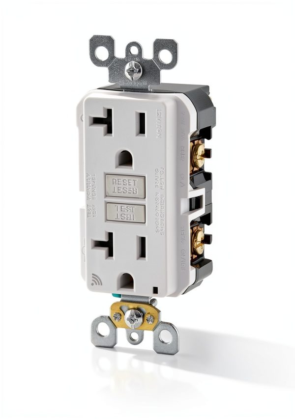 Leviton Smart GFCI 20A Self‑Test Tamper‑Resistant LED D2GF2‑KW White-0