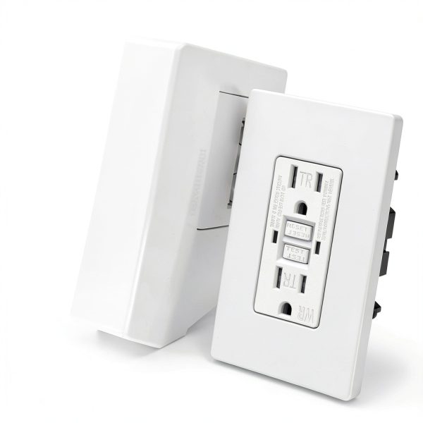 GFCI Outlet ELECTECK 10-Pack 15 Amp WR LED Self-Test Wallplate-1