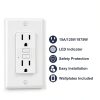 BESTTEN GFCI Outlet 15A Slim Design with LED Indicator – 10 Pack White-1