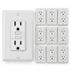 BESTTEN GFCI Outlet 15A Slim Design with LED Indicator – 10 Pack White-0