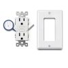 BESTTEN GFCI Outlet 15A Slim Design with LED Indicator – 10 Pack White-4