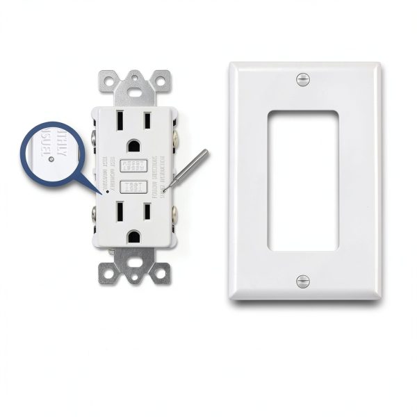 BESTTEN GFCI Outlet 15A Slim Design with LED Indicator – 10 Pack White-4