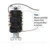 Amico 24 Pack 15 Amp GFCI Outlet Weather‑Resistant with LED Indicator-6