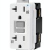 Amazon Basics Weather Resistant GFCI Receptacle 20 Amp White UL Listed-0