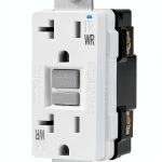 Amazon Basics Weather Resistant GFCI Receptacle 20 Amp White UL Listed-0