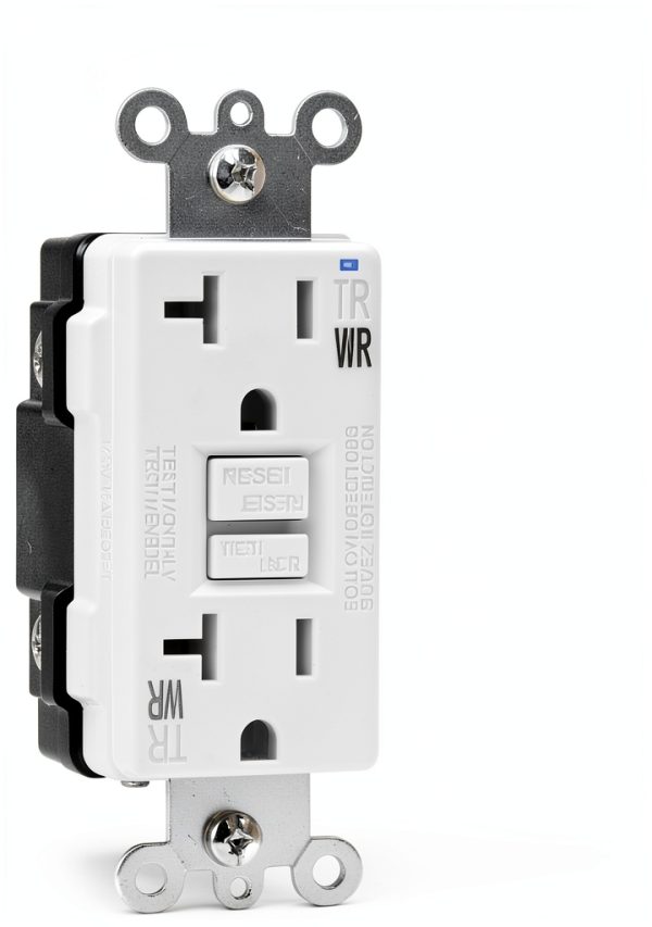 Amazon Basics Weather Resistant GFCI Receptacle 20 Amp White UL Listed-2