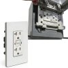 GFCI Outlet ELECTECK 10-Pack 20A Outdoor WR with LED Self‑Test, White-5