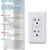 1-Pack 20 Amp GFI Electrical GFCI Outlet Self-Test Tamper Resistant (TR) Weather Resistant (WR) Ground Fault Receptacle with LED Indicator UL Listed Standard Wall Plate Included White-6