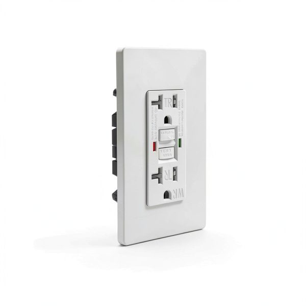 GFCI Outlet ELECTECK 10-Pack 20A Outdoor WR with LED Self‑Test, White-4