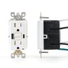 Leviton 15A SmartlockPro Self-Test GFCI Combination with Type A & Type-C USB in-Wall, USB Charger for Smartphones and Tablets, GUAC1-W-1