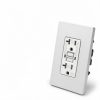 GFCI Outlet ELECTECK 10-Pack 20A Outdoor WR with LED Self‑Test, White-1