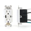 Leviton 15A SmartlockPro Self-Test GFCI Combination with Type A & Type-C USB in-Wall, USB Charger for Smartphones and Tablets, GUAC1-W-6